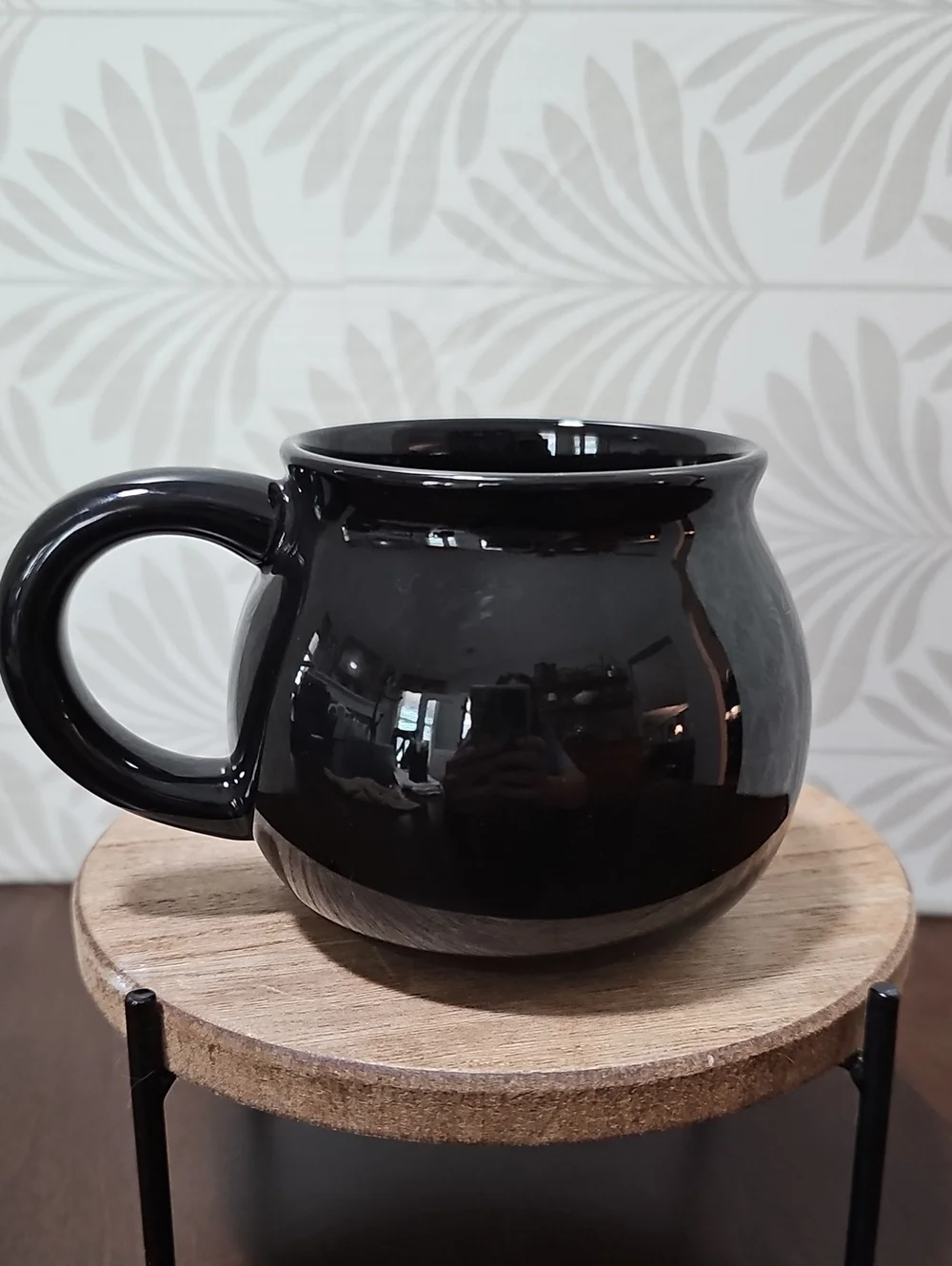 Crofton Witch's Brew Black Cauldron Mug 16oz Halloween